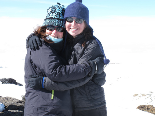 Heidi Webb and her daughter